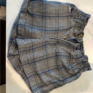 American Eagle Outfitters Black and White Houndstooth Shorts